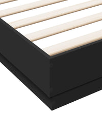 Bettgestell Schwarz 180x200 cm Holzwerkstoff