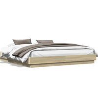 Bettgestell Sonoma-Eiche 180x200 cm Holzwerkstoff