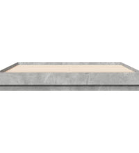 Bettgestell Betongrau 180x200 cm Holzwerkstoff