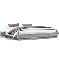 Bettgestell Grau Sonoma 180x200 cm Holzwerkstoff