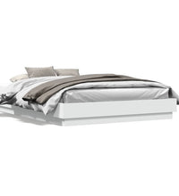 Bettgestell Weiß 160x200 cm Holzwerkstoff