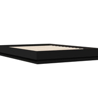 Bettgestell Schwarz 160x200 cm Holzwerkstoff