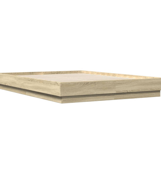 Bettgestell Sonoma-Eiche 160x200 cm Holzwerkstoff