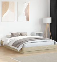 Bettgestell Sonoma-Eiche 160x200 cm Holzwerkstoff