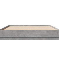 Bettgestell Betongrau 160x200 cm Holzwerkstoff