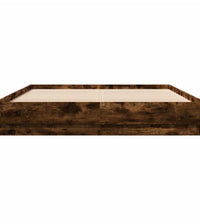 Bettgestell Räuchereiche 160x200 cm Holzwerkstoff