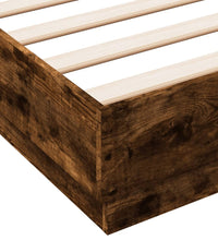 Bettgestell Räuchereiche 160x200 cm Holzwerkstoff