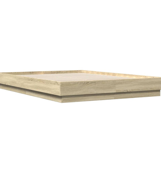 Bettgestell Sonoma-Eiche 150x200 cm Holzwerkstoff