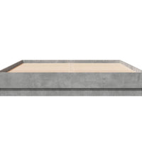 Bettgestell Betongrau 150x200 cm Holzwerkstoff