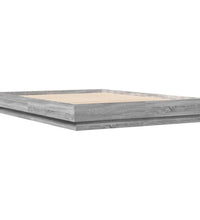 Bettgestell Grau Sonoma 150x200 cm Holzwerkstoff