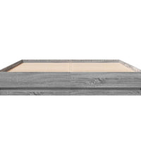 Bettgestell Grau Sonoma 150x200 cm Holzwerkstoff