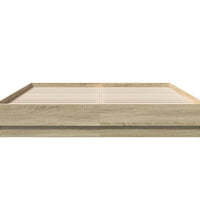 Bettgestell Sonoma-Eiche 140x200 cm Holzwerkstoff