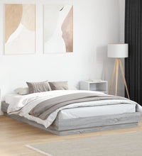 Bettgestell Grau Sonoma 140x200 cm Holzwerkstoff