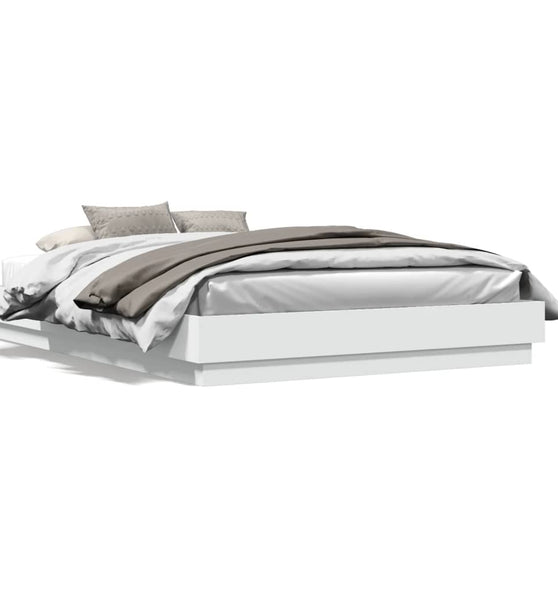 Bettgestell Weiß 120x200 cm Holzwerkstoff