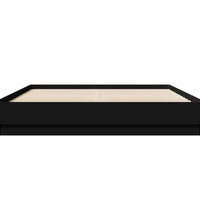 Bettgestell Schwarz 120x200 cm Holzwerkstoff