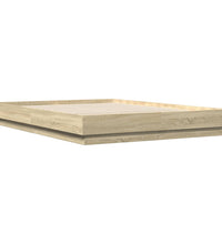 Bettgestell Sonoma-Eiche 120x200 cm Holzwerkstoff