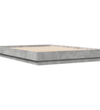 Bettgestell Betongrau 120x200 cm Holzwerkstoff