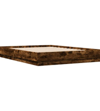 Bettgestell Räuchereiche 120x200 cm Holzwerkstoff