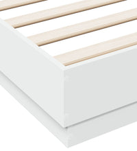 Bettgestell Weiß 140x190 cm Holzwerkstoff