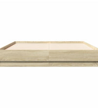 Bettgestell Sonoma-Eiche 140x190 cm Holzwerkstoff
