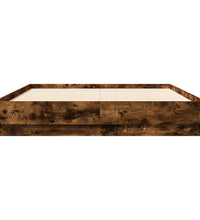 Bettgestell Räuchereiche 140x190 cm Holzwerkstoff