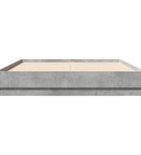 Bettgestell Betongrau 135x190 cm Holzwerkstoff