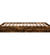 Bettgestell Räuchereiche 135x190 cm Holzwerkstoff