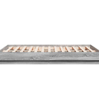 Bettgestell Grau Sonoma 135x190 cm Holzwerkstoff
