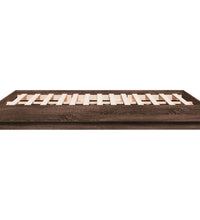 Bettgestell Braun Eichen-Optik 135x190 cm Holzwerkstoff