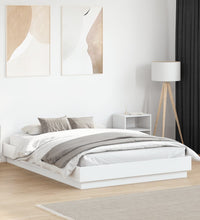 Bettgestell Weiß 120x190 cm Holzwerkstoff