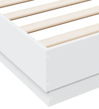 Bettgestell Weiß 120x190 cm Holzwerkstoff