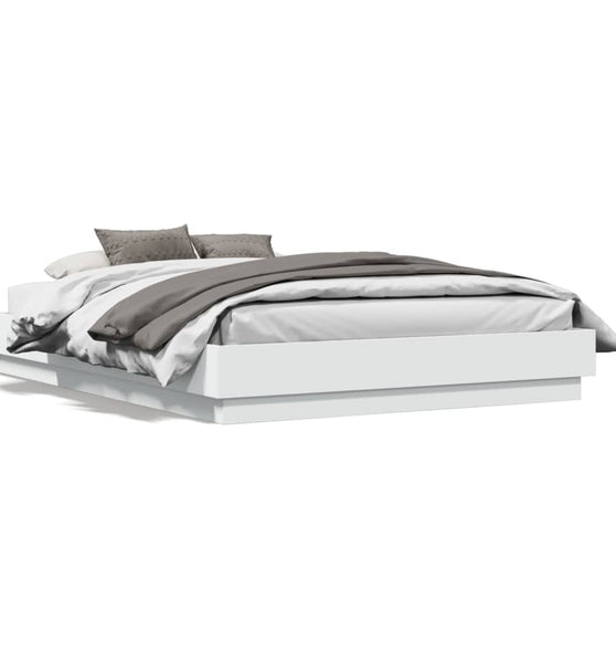 Bettgestell Weiß 120x190 cm Holzwerkstoff