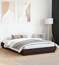 Bettgestell Schwarz 120x190 cm Holzwerkstoff