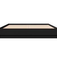 Bettgestell Schwarz 120x190 cm Holzwerkstoff
