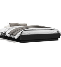 Bettgestell Schwarz 120x190 cm Holzwerkstoff