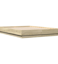Bettgestell Sonoma-Eiche 120x190 cm Holzwerkstoff