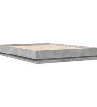 Bettgestell Betongrau 120x190 cm Holzwerkstoff