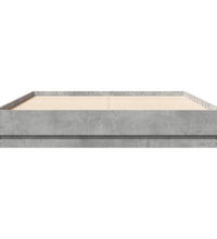 Bettgestell Betongrau 120x190 cm Holzwerkstoff