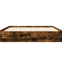 Bettgestell Räuchereiche 120x190 cm Holzwerkstoff