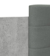 Bettgestell mit Kopfteil Betongrau 160x200 cm Holzwerkstoff