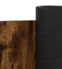 Bettgestell mit Kopfteil Räuchereiche 120x200 cm Holzwerkstoff