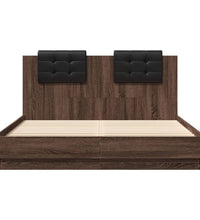 Bettgestell mit Kopfteil Braun Eichen-Optik 120x200 cm