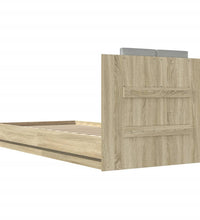 Bettgestell mit Kopfteil Sonoma-Eiche 90x200 cm Holzwerkstoff