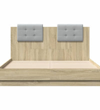Bettgestell mit Kopfteil Sonoma-Eiche 120x190 cm Holzwerkstoff