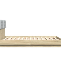 Bettgestell mit Kopfteil Sonoma-Eiche 120x190 cm Holzwerkstoff
