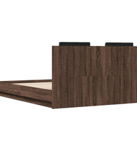 Bettgestell mit Kopfteil Braun Eichen-Optik 120x190 cm