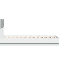 Bettgestell mit Kopfteil Weiß 90x190 cm Holzwerkstoff