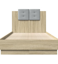 Bettgestell mit Kopfteil Sonoma-Eiche 75x190 cm Holzwerkstoff