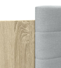 Bettgestell mit Kopfteil und LED Sonoma-Eiche 120x190 cm