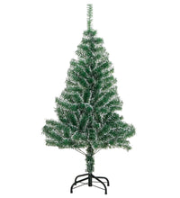 Künstlicher Weihnachtsbaum mit Schnee & Kugeln 150 LEDs 120 cm